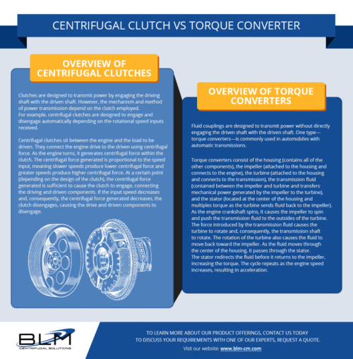 Centrifugal Clutch vs Torque Converter